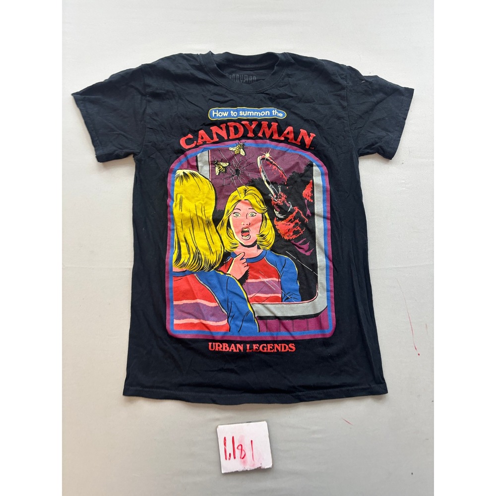 Candyman Farewell to the Flesh Horror Movie Graphic T-Shirt Black Small